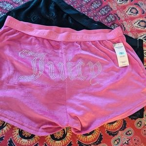 2 Pairs Velour Juicy Couture pajama Shorts XL 1X